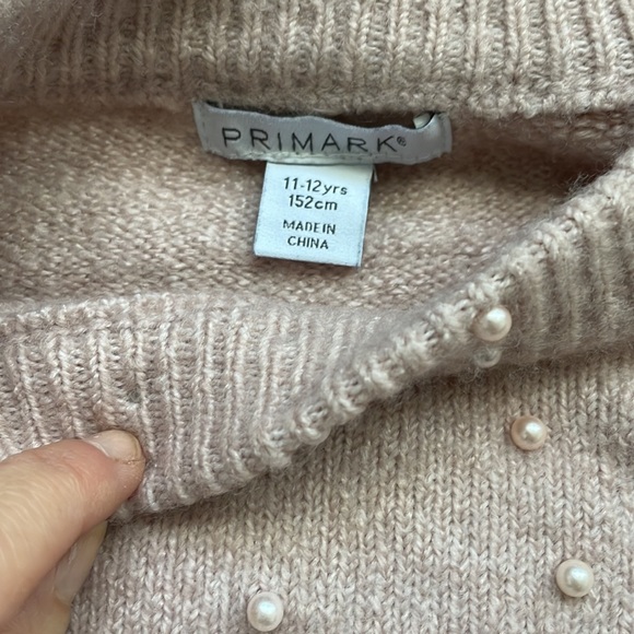 Girls pink Pearl Sweater size 11-12 - Picture 4 of 7